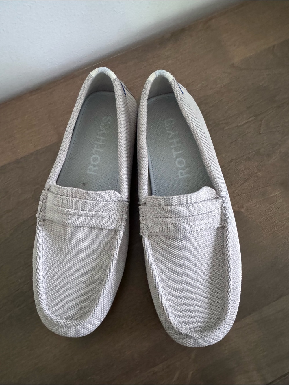 Rothy’s Driver Loafers in Light Gray - Picture 2 of 3
